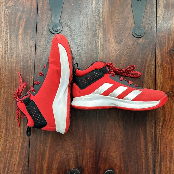 Adidas Toddler Boys Red Sneakers Size 12 Wide - Picture 10 of 10